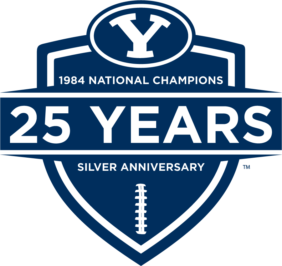 Brigham Young Cougars 2009 Anniversary Logo iron on transfers for T-shirts